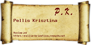 Pellis Krisztina névjegykártya